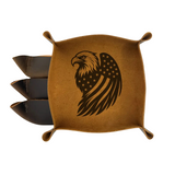 USA Eagle Leather Catchall Tray