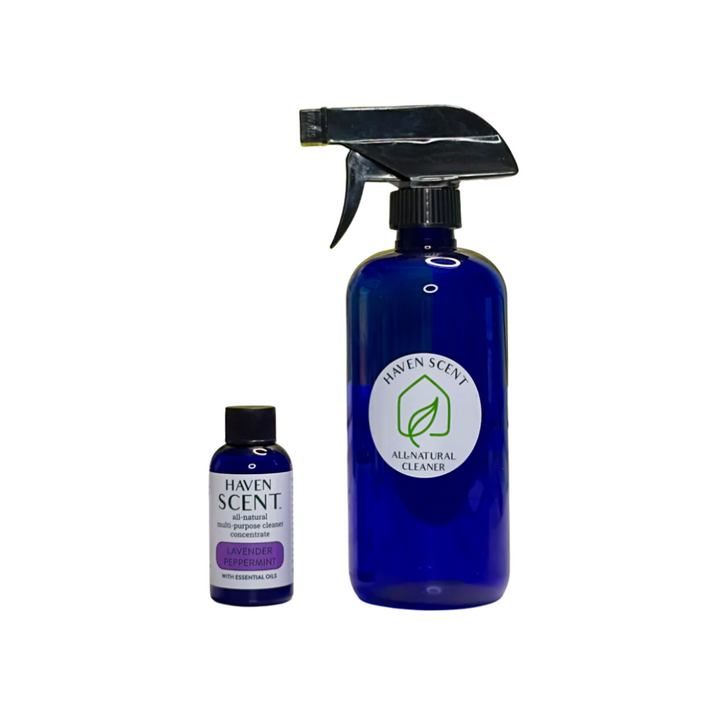 Lavender Peppermint Cleaner Concentrate 2oz plus Spray Bottle