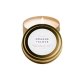 Orange + Clove Travel Tin Candle
