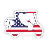 American Flag Golf Cart Sticker - Joy, Delivered