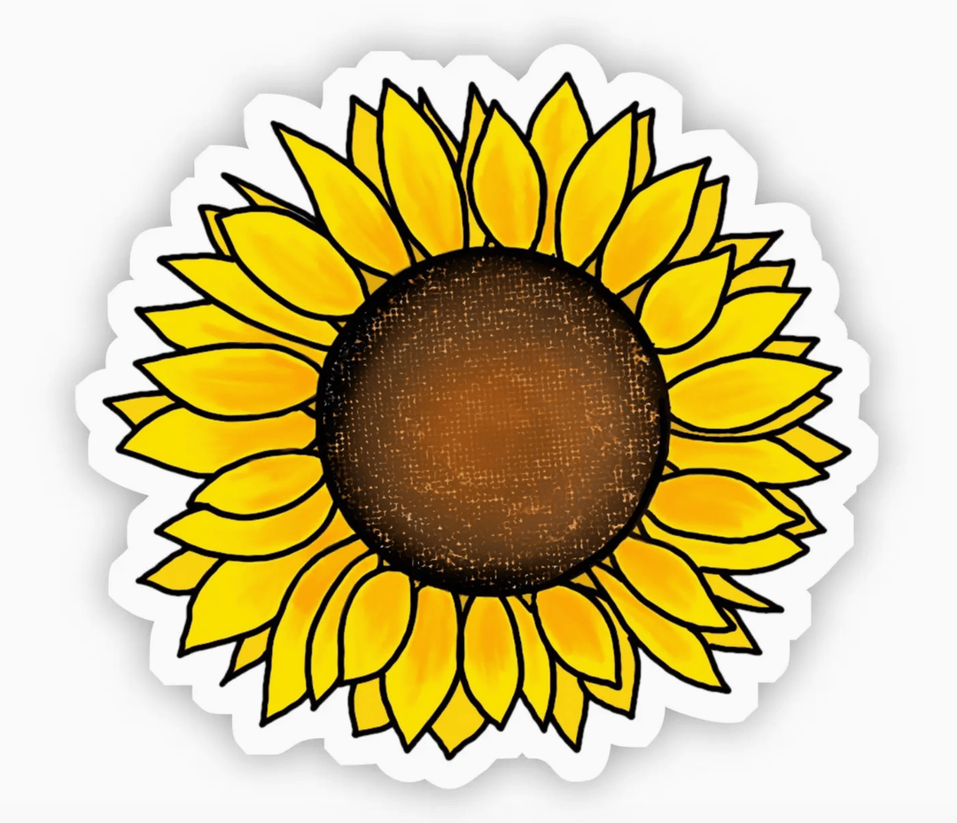 Cute Sunflower Yellow Sticker - Joy, Delivered