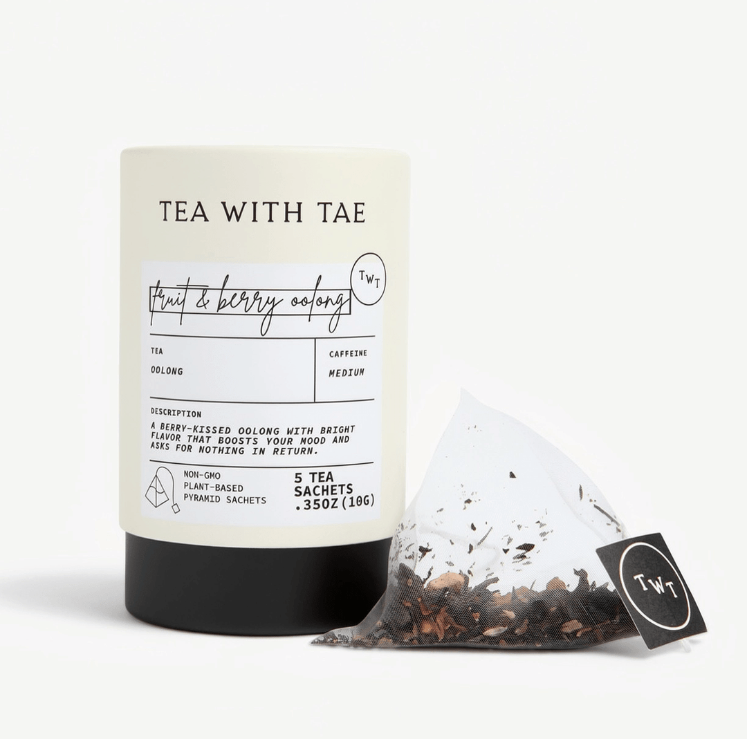 Fruit & Berry Oolong Mini Tea Tube Gift (5 Tea Bags) - Joy, Delivered