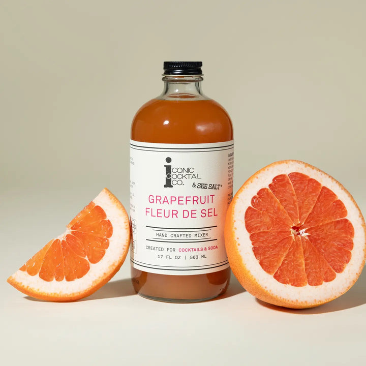 Grapefruit Fleur de Sel Handcrafted Cocktail Mixer - 4oz - Joy, Delivered