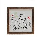 Joy to the World 6x6 Wooden Sign - Joy, Delivered