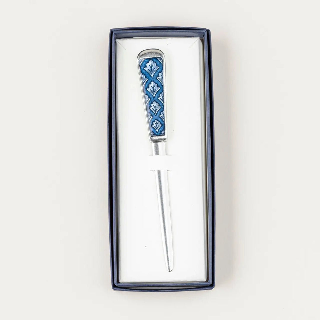 Leaf Cobalt Letter Opener - Joy, Delivered
