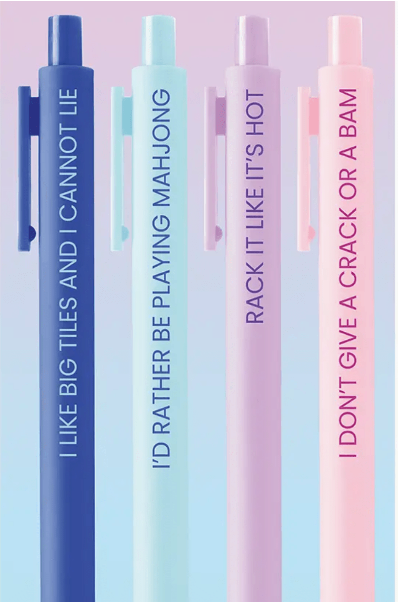 Mahjong Lover Pen Set - Joy, Delivered
