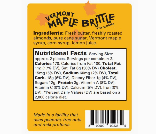 Maple Brittle with Almonds - Joy, Delivered