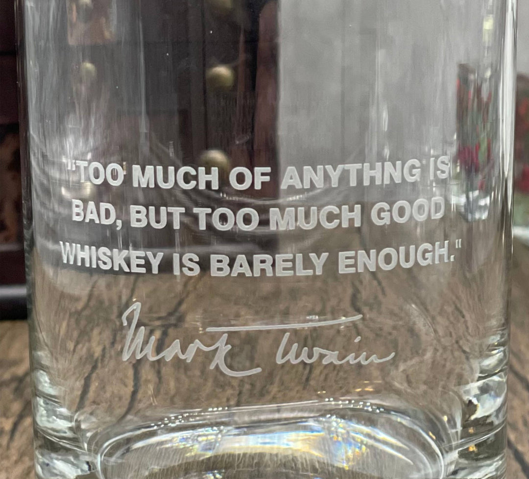 Mark Twain Quote Glass 13oz - Joy, Delivered