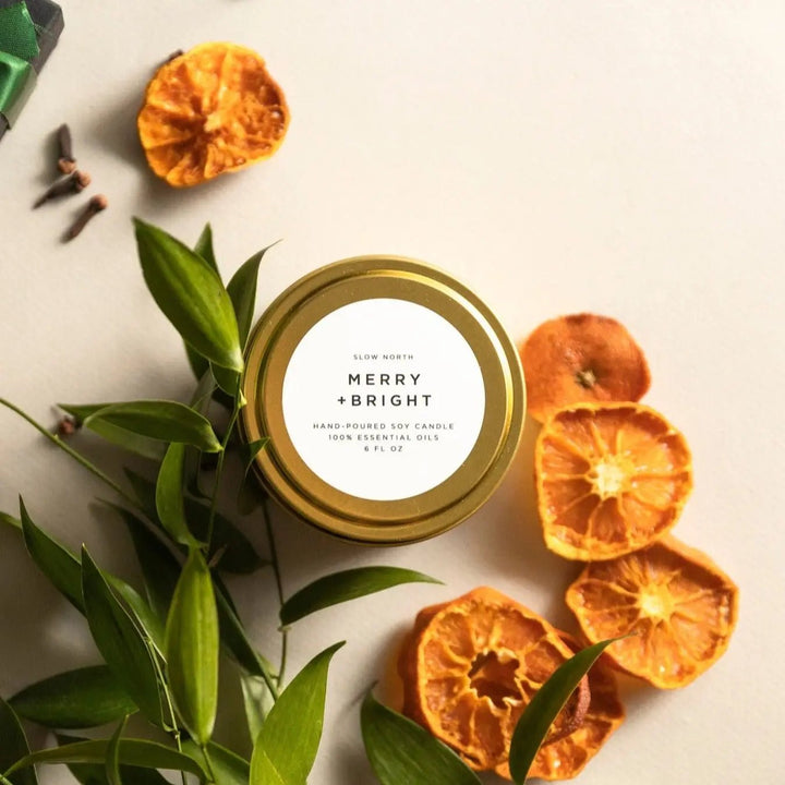 Merry + Bright Mini Soy Candle - Joy, Delivered