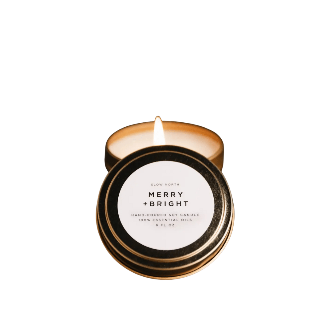 Merry + Bright Mini Soy Candle - Joy, Delivered