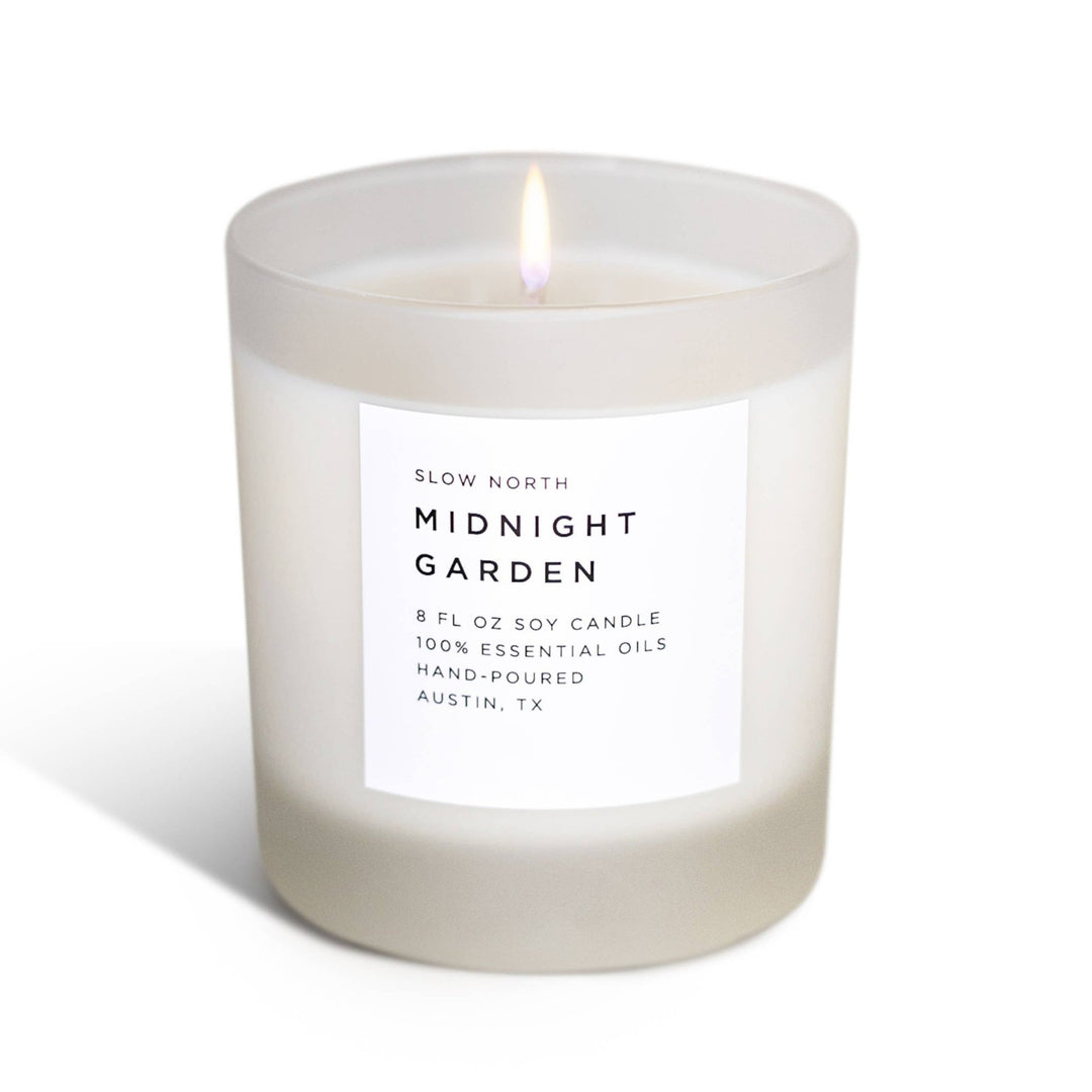 Midnight Garden Frosted Candle - Joy, Delivered