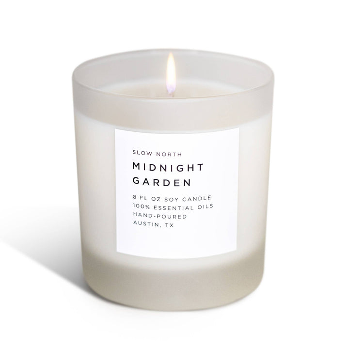 Midnight Garden Frosted Candle - Joy, Delivered