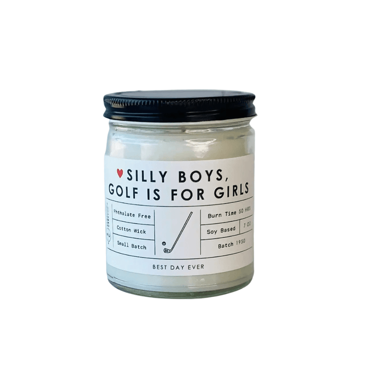 Silly Boys, Golf is for Girls Candle - Joy, Delivered