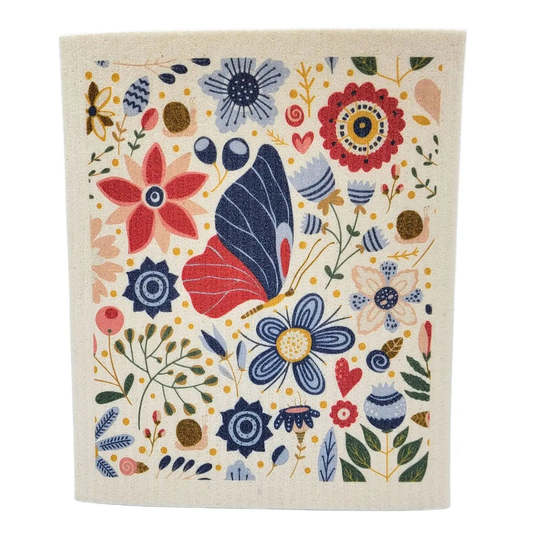 Spring Garden Flowers Swedish Dishcloth - Joy, Delivered
